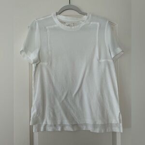 Lou & Grey White Short Sleeve Top